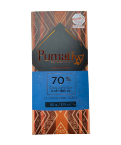 Chuncho Dark Chocolate 70% with Blueberry 50 gr
